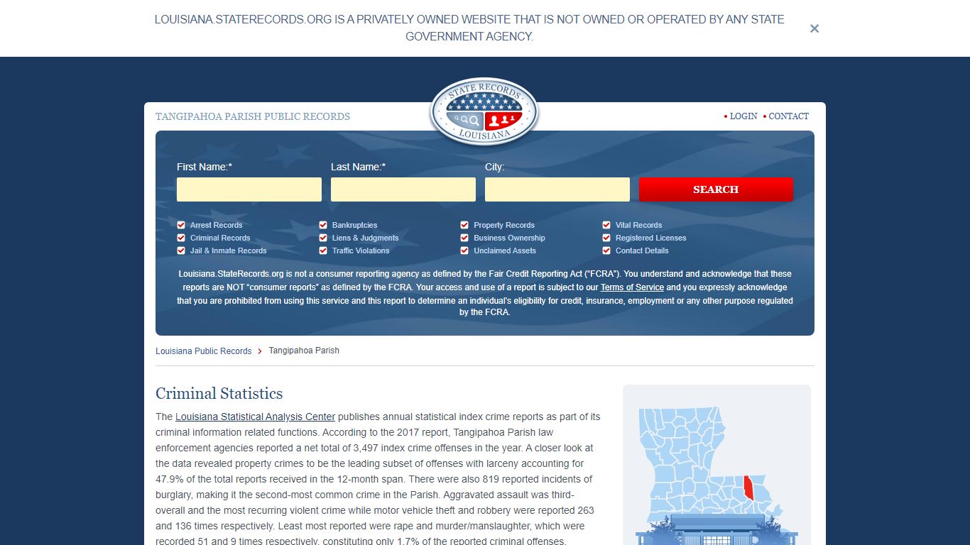 TANGIPAHOA PARISH PUBLIC RECORDS - StateRecords.org